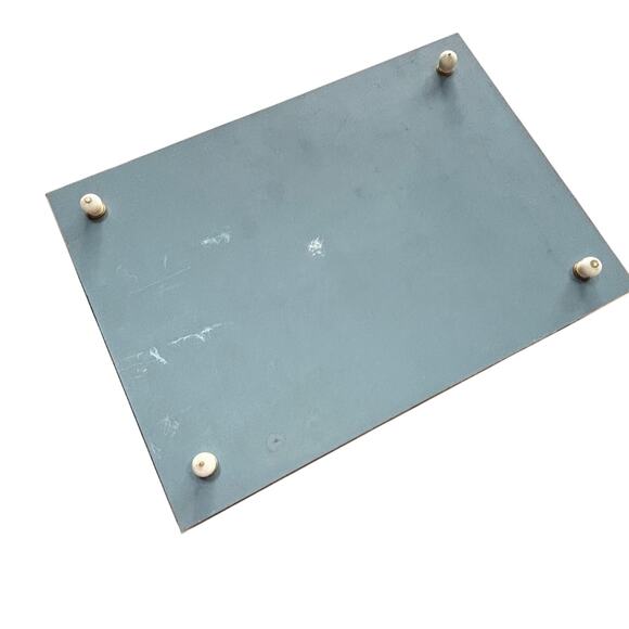 Vintage mirror vanity tray lucite rod gallery gold hardware mid century modern - Picture 4 of 9